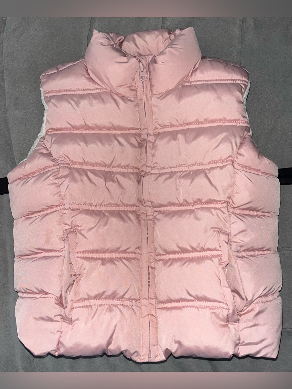 GAP Kids Girls’ Pink Size Small Zip-Up Quilted Puffer Vest - EXCELLENT CONDITION